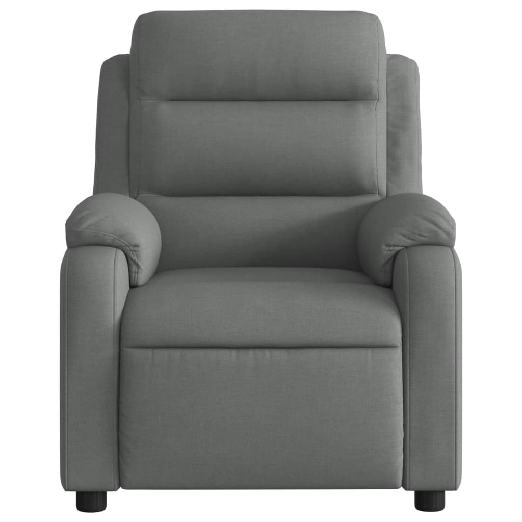 Fauteuil verstelbaar stof donkergrijs