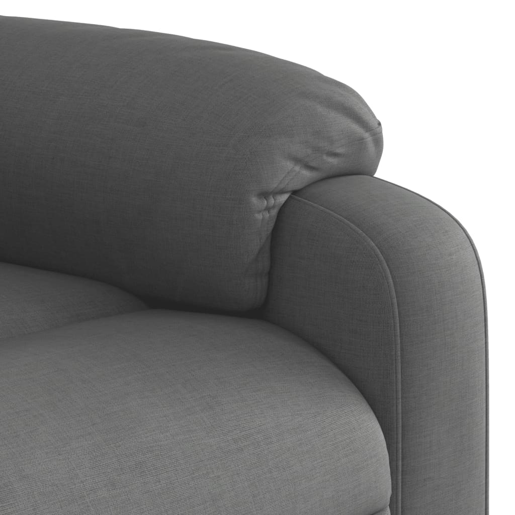 Fauteuil verstelbaar stof donkergrijs