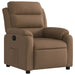 Fauteuil verstelbaar stof bruin
