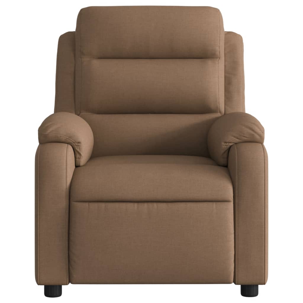 Fauteuil verstelbaar stof bruin