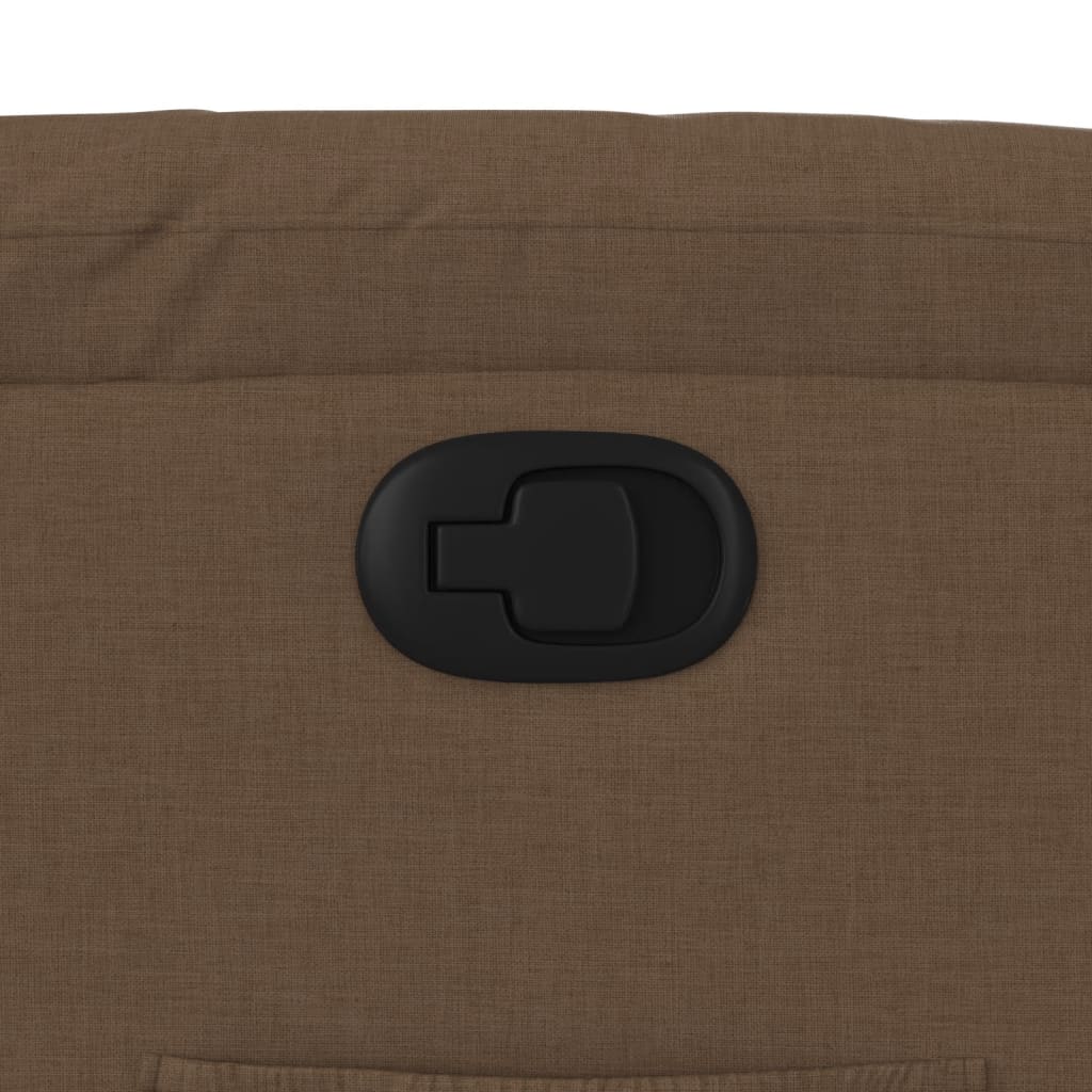 Fauteuil verstelbaar stof bruin
