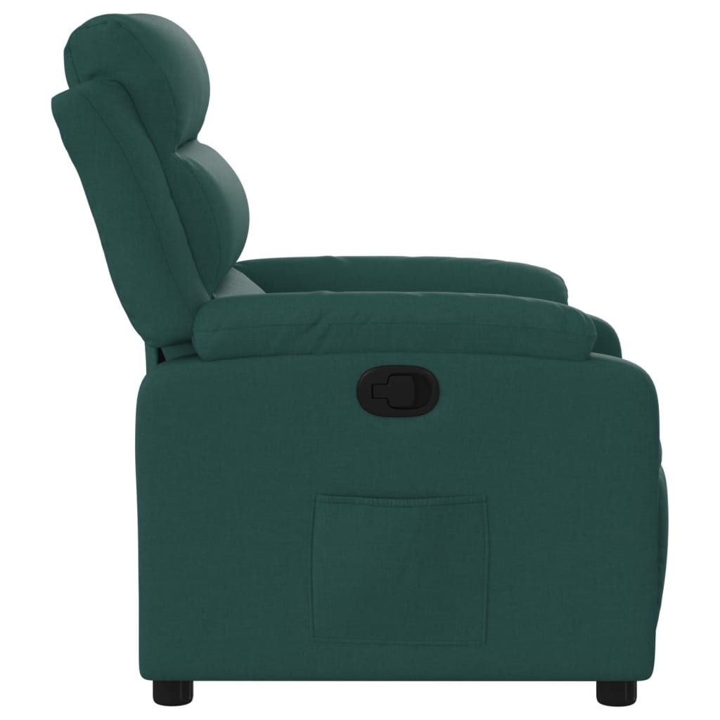 Fauteuil verstelbaar stof donkergroen