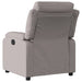 Fauteuil verstelbaar stof taupe