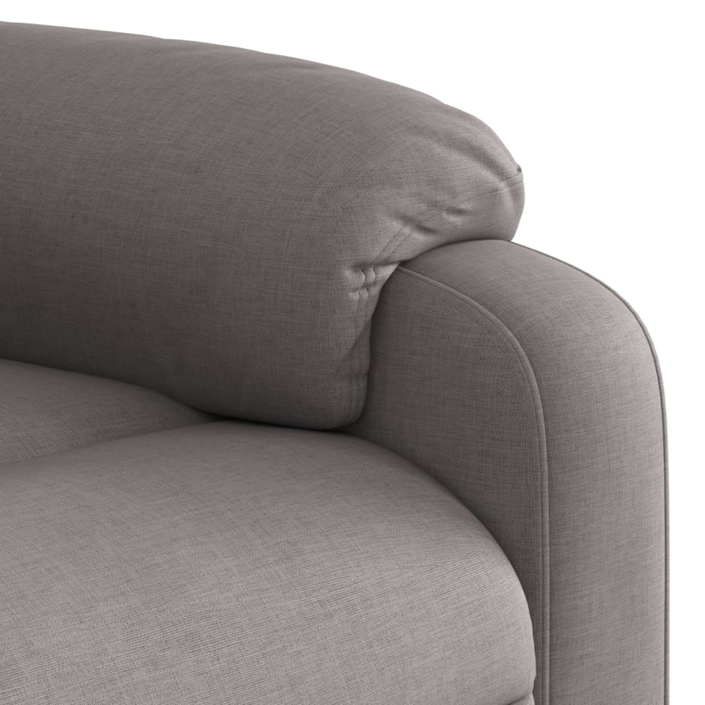 Fauteuil verstelbaar stof taupe