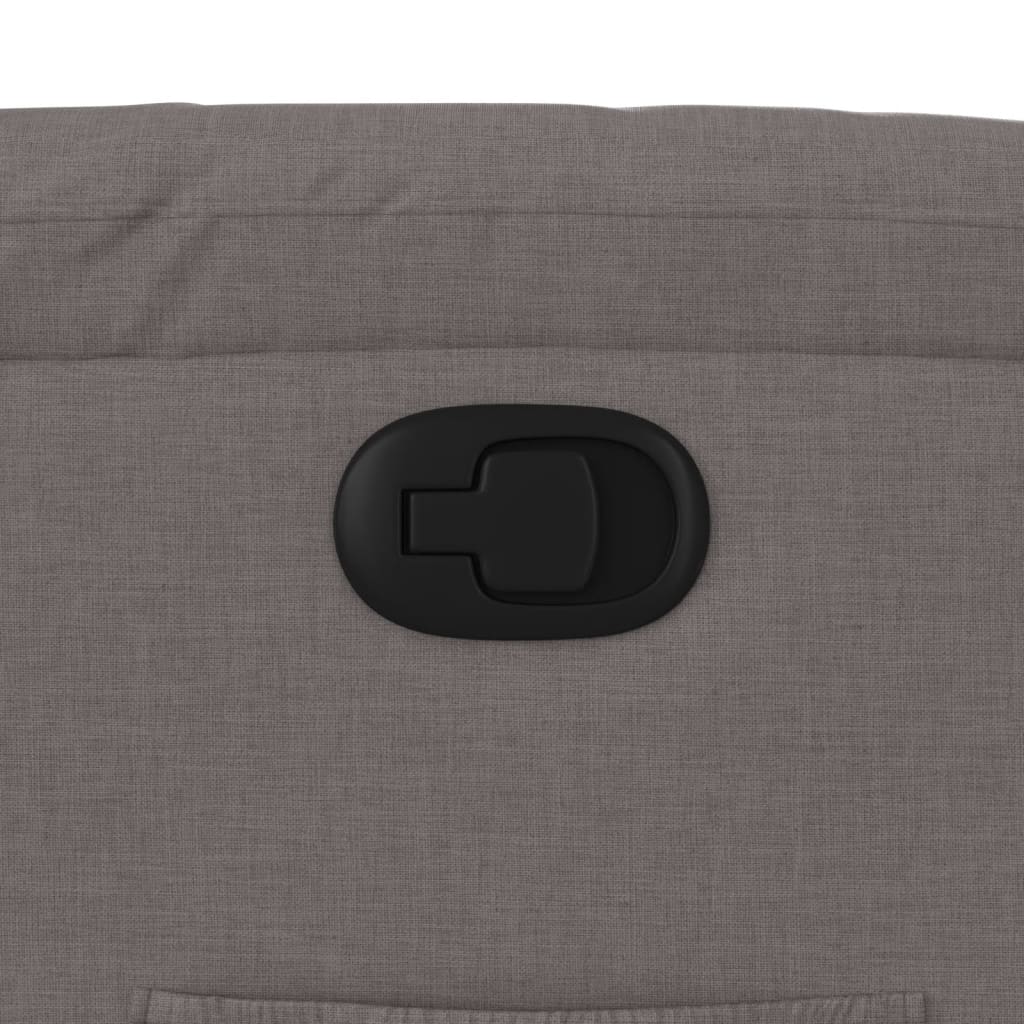 Fauteuil verstelbaar stof taupe