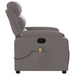 Massagestoel verstelbaar stof taupe