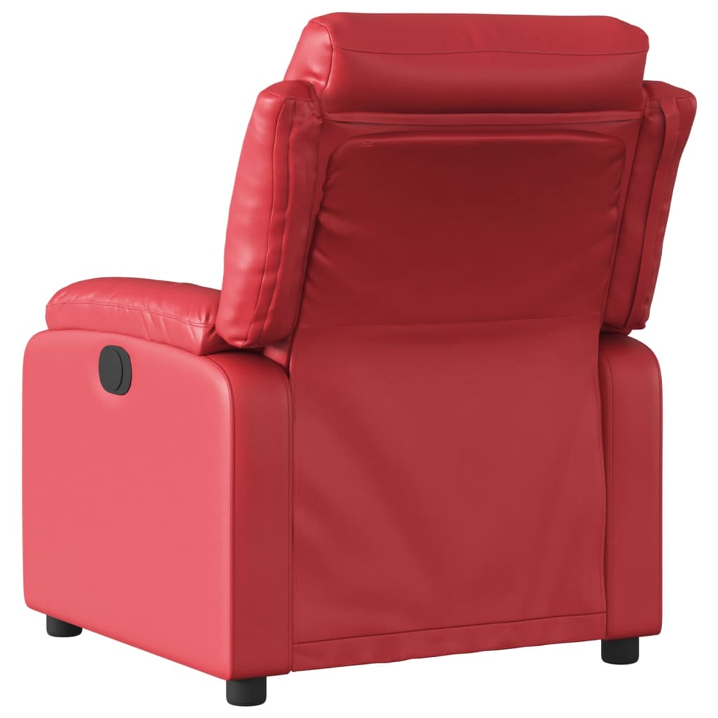 Fauteuil verstelbaar kunstleer rood