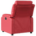 Fauteuil verstelbaar kunstleer rood
