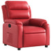 Fauteuil verstelbaar kunstleer rood