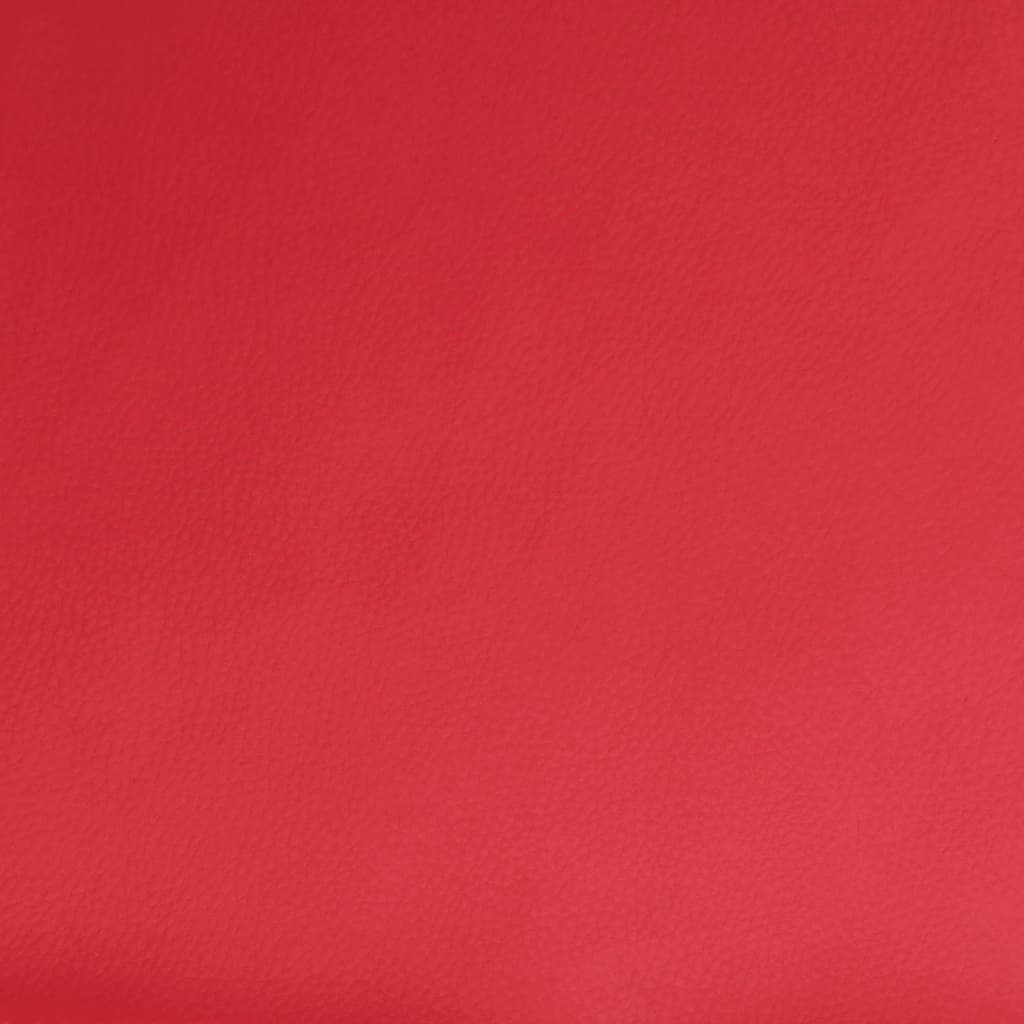 Fauteuil verstelbaar kunstleer rood