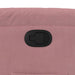 Fauteuil verstelbaar fluweel roze