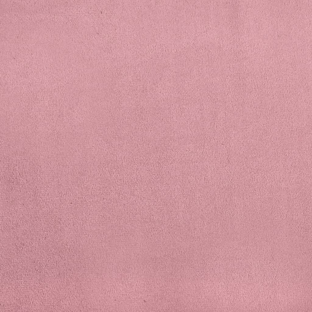 Fauteuil verstelbaar fluweel roze