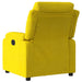 Fauteuil verstelbaar fluweel geel