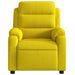 Fauteuil verstelbaar fluweel geel
