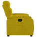 Fauteuil verstelbaar fluweel geel