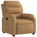 Fauteuil verstelbaar fluweel bruin