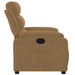Fauteuil verstelbaar fluweel bruin