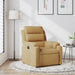 Fauteuil verstelbaar fluweel bruin