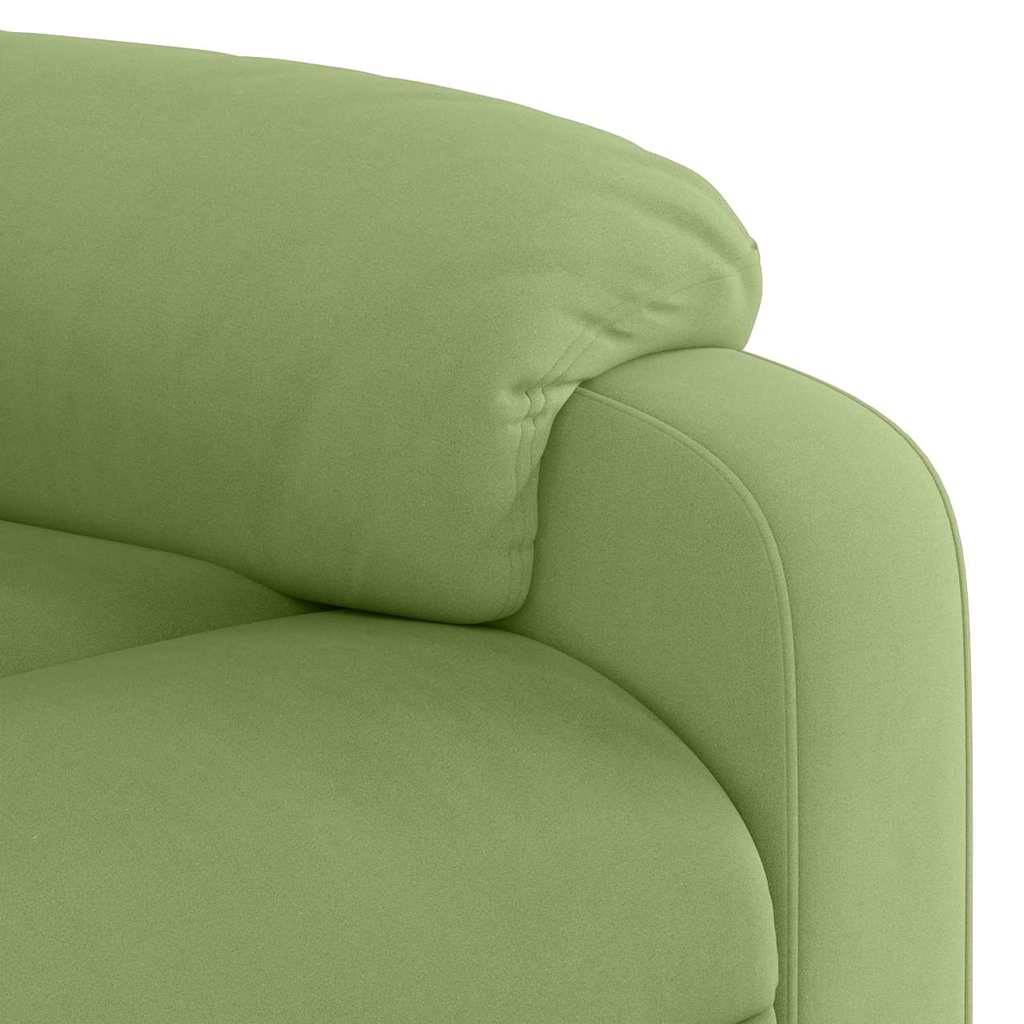 Massagestoel verstelbaar fluweel lichtgroen