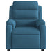 Massagestoel verstelbaar fluweel blauw