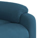 Massagestoel verstelbaar fluweel blauw