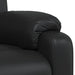 Fauteuil verstelbaar kunstleer zwart