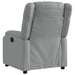Fauteuil verstelbaar stof lichtgrijs