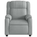 Fauteuil verstelbaar stof lichtgrijs