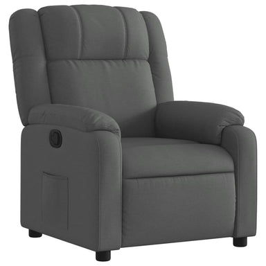 Fauteuil verstelbaar stof donkergrijs