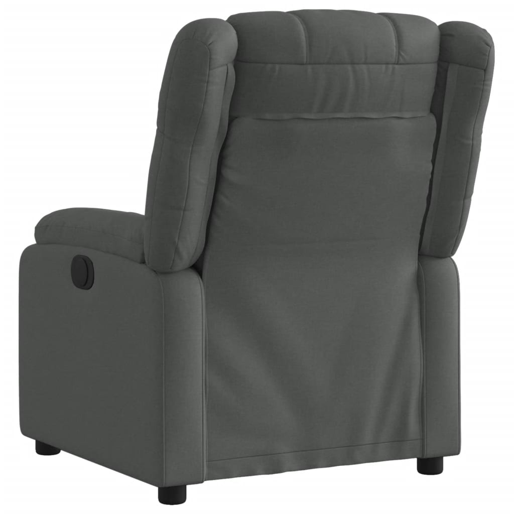 Fauteuil verstelbaar stof donkergrijs