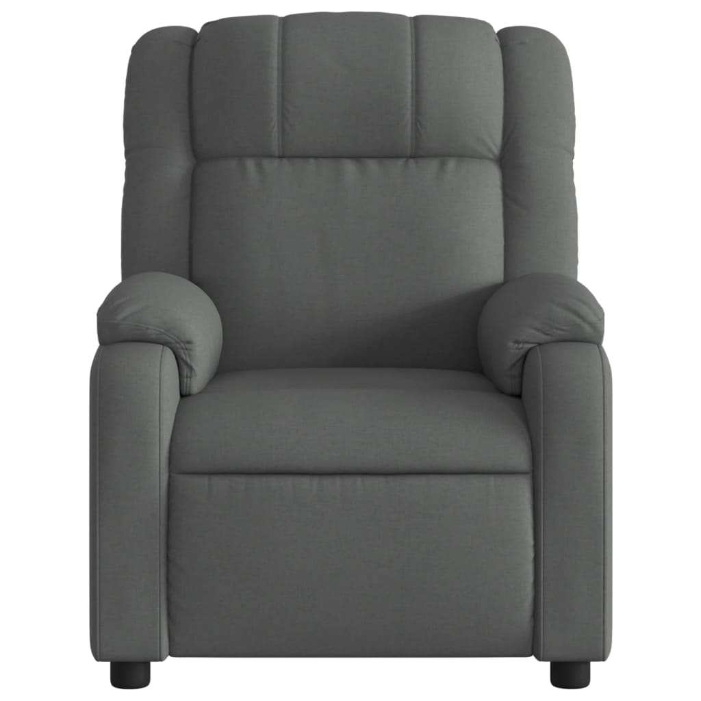 Fauteuil verstelbaar stof donkergrijs