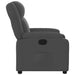 Fauteuil verstelbaar stof donkergrijs