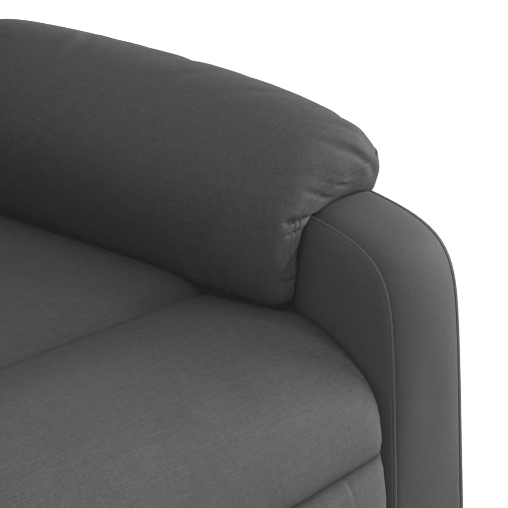 Fauteuil verstelbaar stof donkergrijs