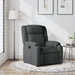 Fauteuil verstelbaar stof donkergrijs