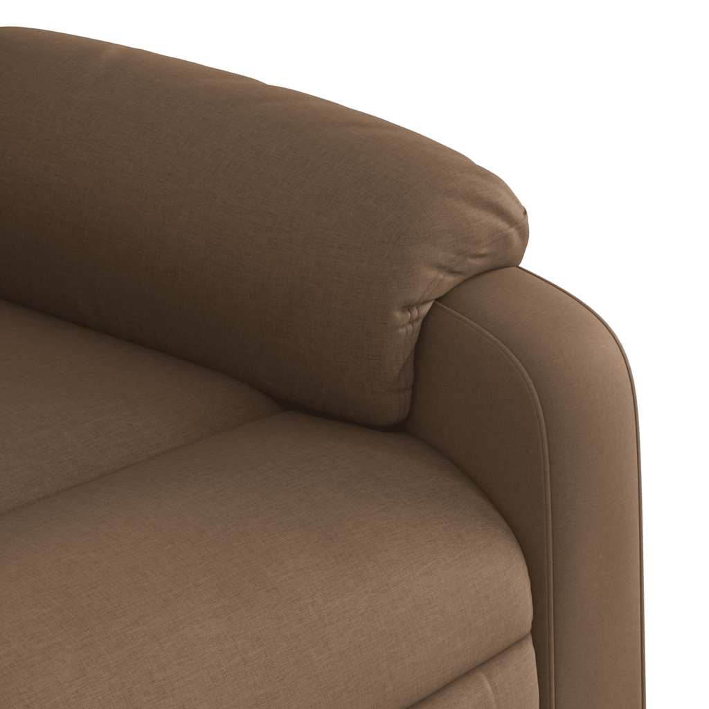 Fauteuil verstelbaar stof bruin