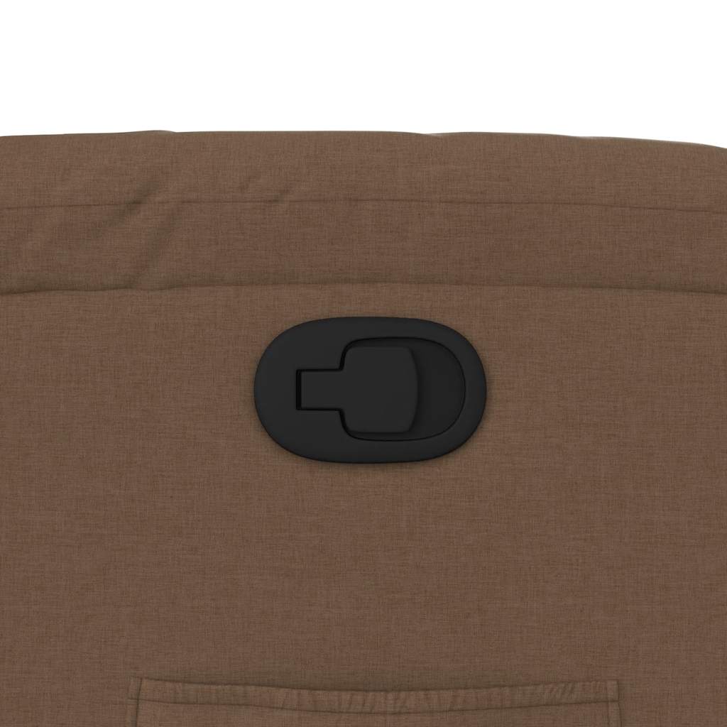 Fauteuil verstelbaar stof bruin