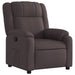 Fauteuil verstelbaar stof donkerbruin