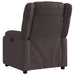 Fauteuil verstelbaar stof donkerbruin