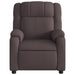 Fauteuil verstelbaar stof donkerbruin