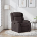 Fauteuil verstelbaar stof donkerbruin