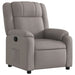 Fauteuil verstelbaar stof taupe