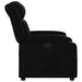 Fauteuil verstelbaar kunstleer zwart