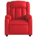 Fauteuil verstelbaar kunstleer rood