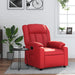 Fauteuil verstelbaar kunstleer rood