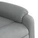 Fauteuil verstelbaar stof lichtgrijs