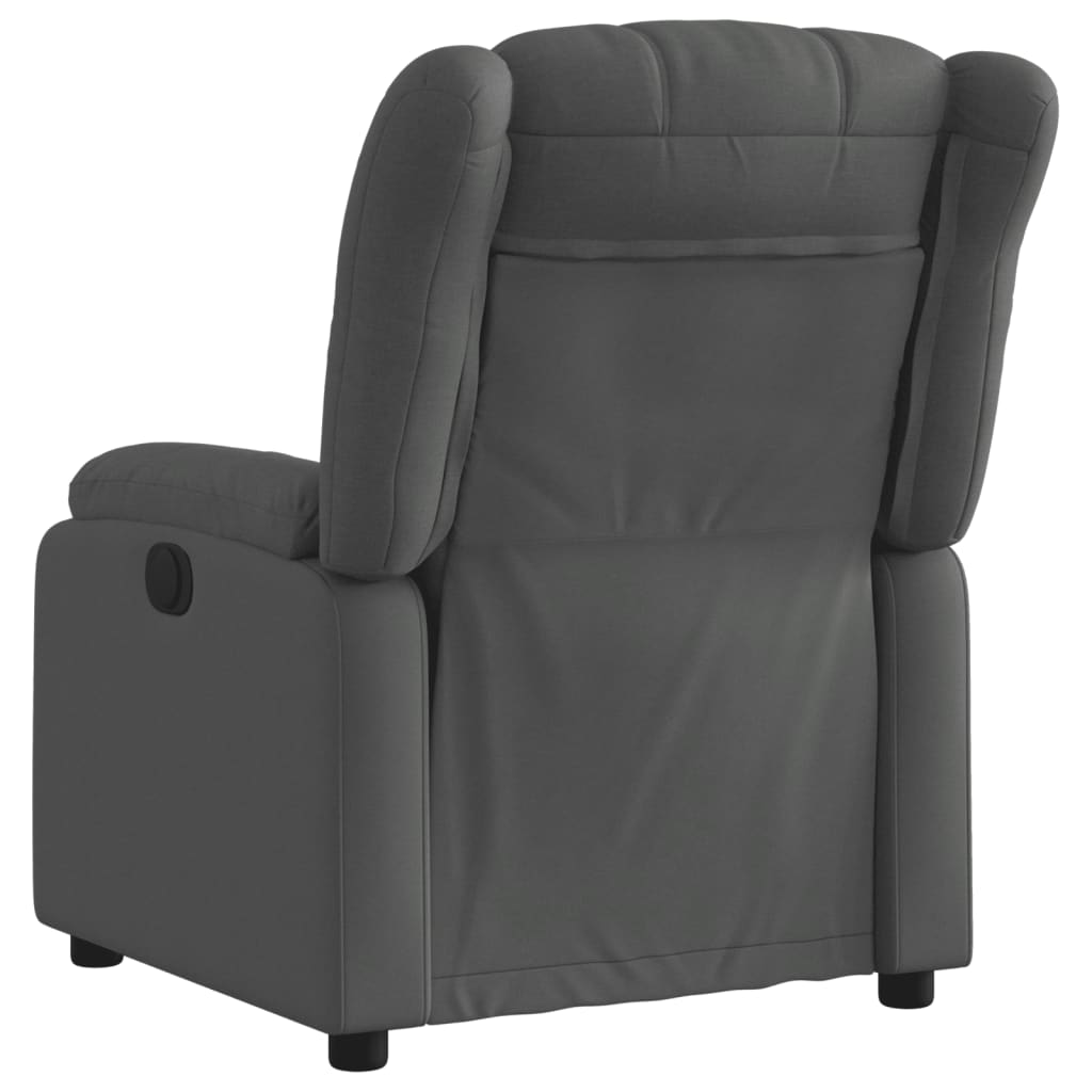 Fauteuil verstelbaar stof donkergrijs