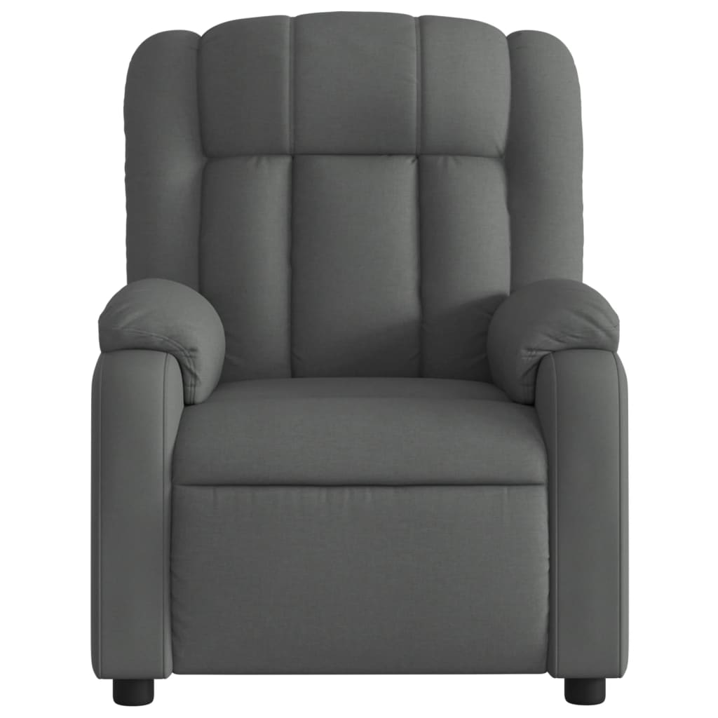 Fauteuil verstelbaar stof donkergrijs