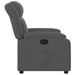 Fauteuil verstelbaar stof donkergrijs