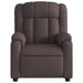 Fauteuil verstelbaar stof donkerbruin