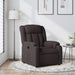 Fauteuil verstelbaar stof donkerbruin